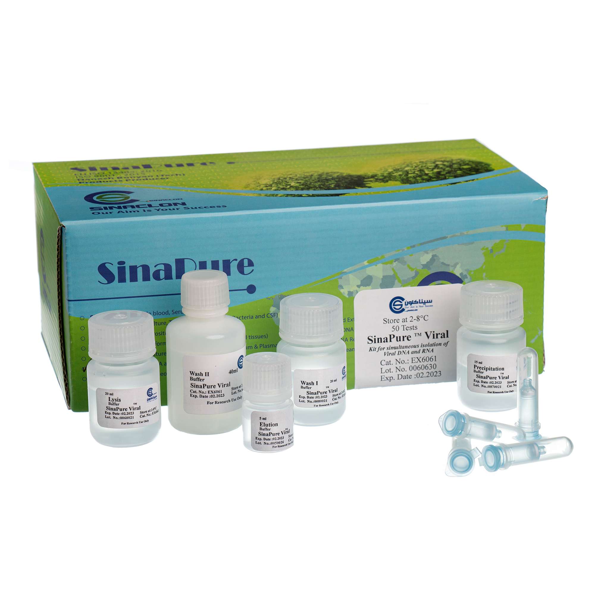 SinaPure Viral SARS-COV-2 RNA Extraction Kit-50T-EX6065